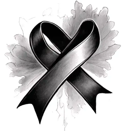 Cancer Ribbon R I P