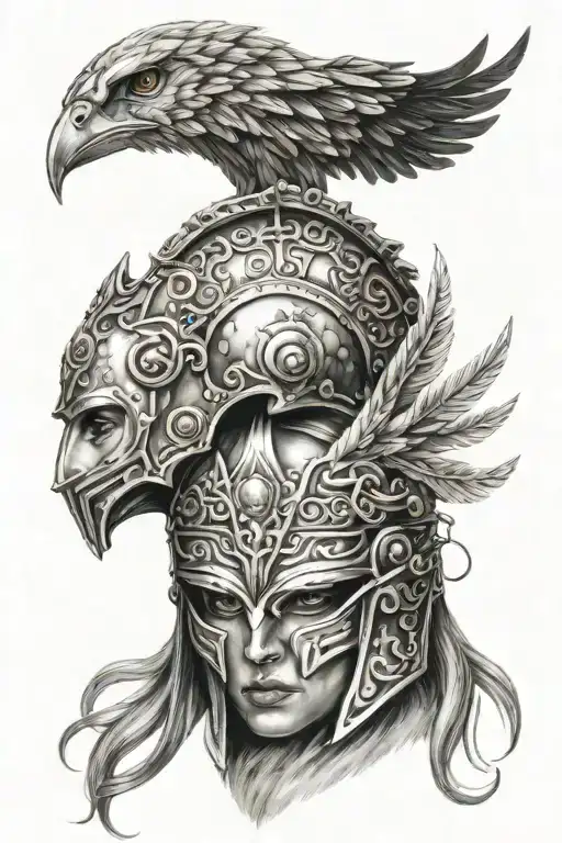 Valkyrie With Filigree Helmet