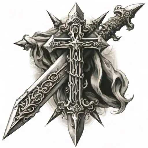 Sword With Jesus Cross