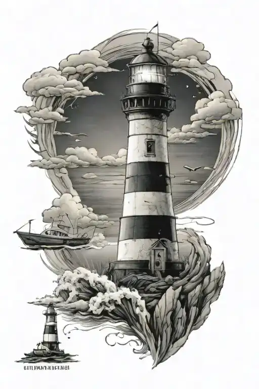 Light House Ocean Scene