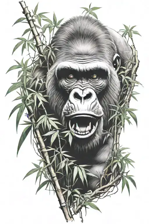 Scary Gorilla Bamboo Forest