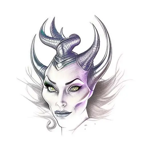 Disney Villans With Emphasis On Maleficent