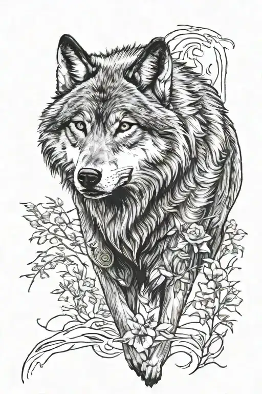 Long Wolf Standing