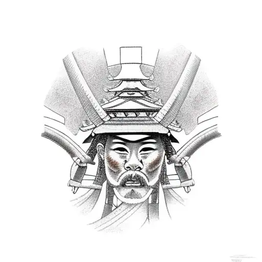 Samurai With Temples