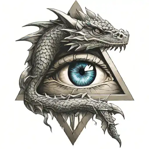 Triangle Illuminati Dragon Eye And That Dam Come I Saw Vici