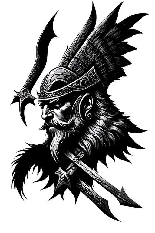 Odin Warrior Symbol Viking Symbols