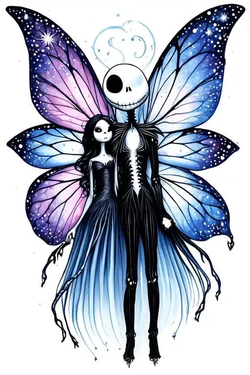 Jack Skellington And The Winter Tin Fairy Cosmos