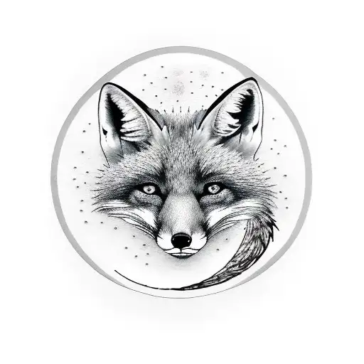 Fox With Moon And Everybody Hurts Small Letters