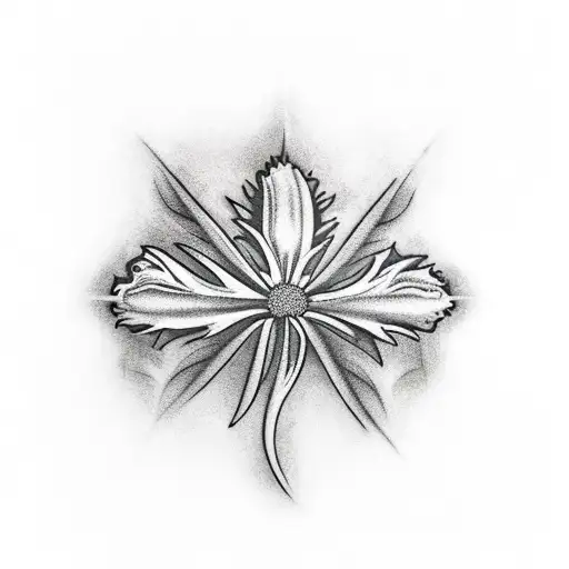 Thistle And Shamrock Next To Eachother