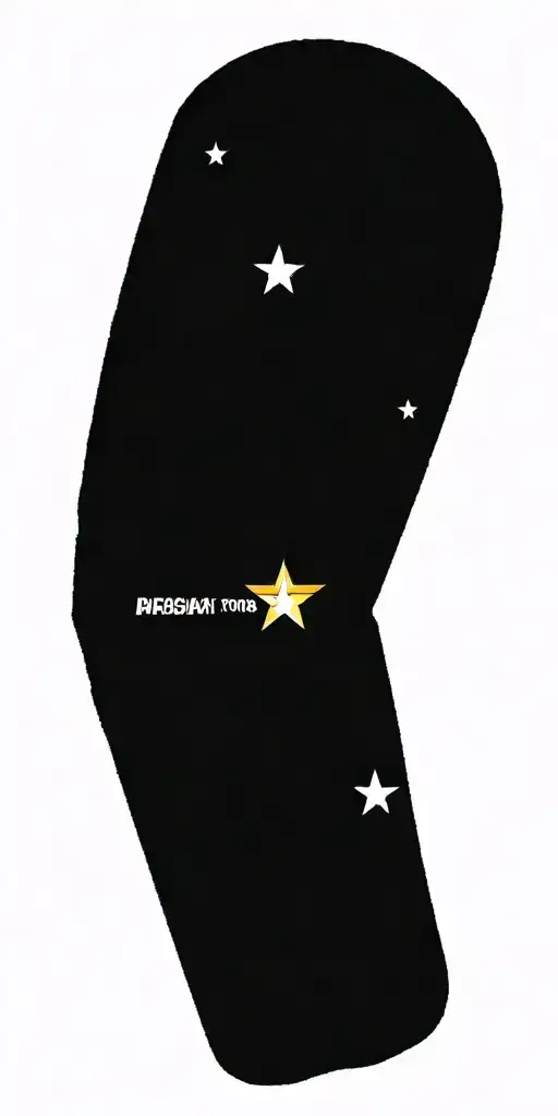 Patriotic Tattoo Depicting The 101St Airborne Crest And The Welcome To Las Vegas Sign Full Color