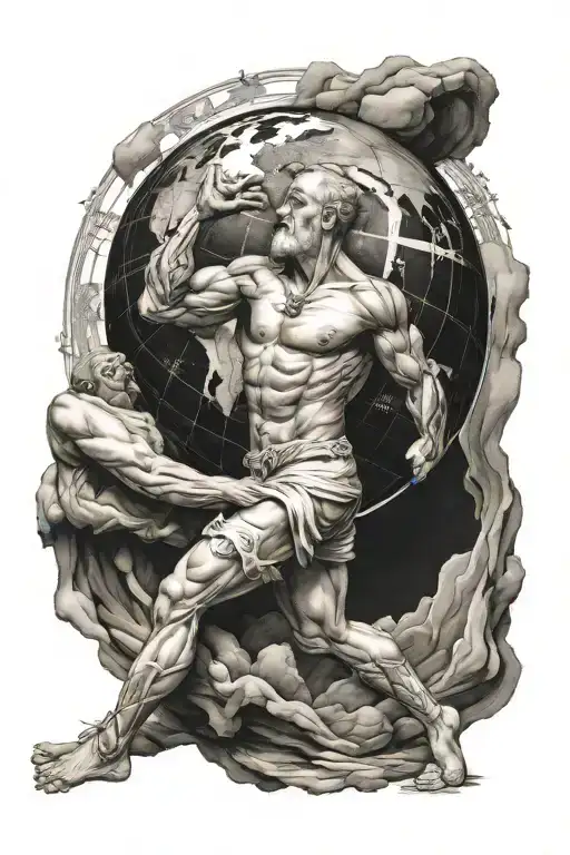 Atlas Carrying Earth On His
