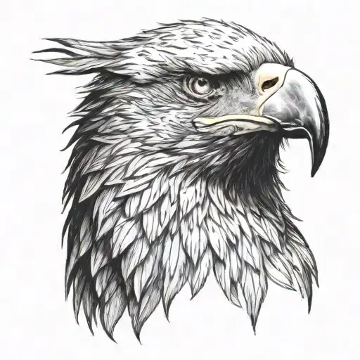 Very Dark Eagle Head