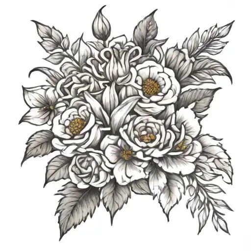 Birth Month Flowers Bouquet