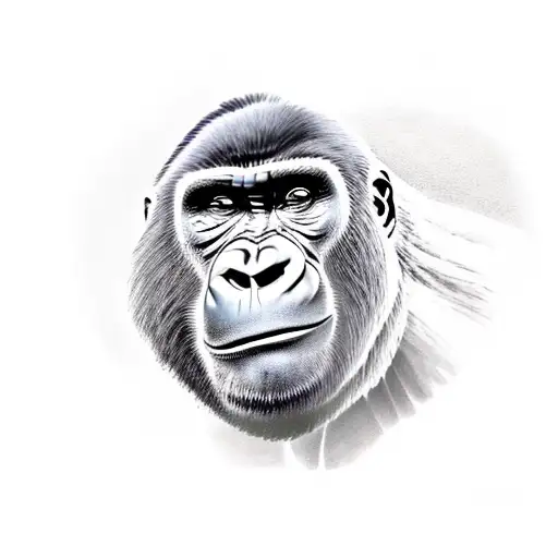 Gorilla Beating Its Chest Arm Sleeve