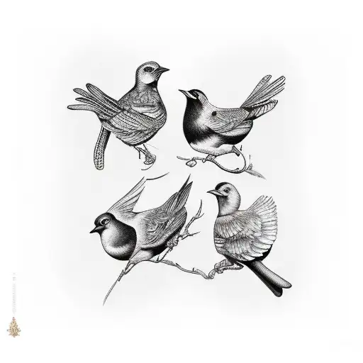5 Birds On A Floral Brand