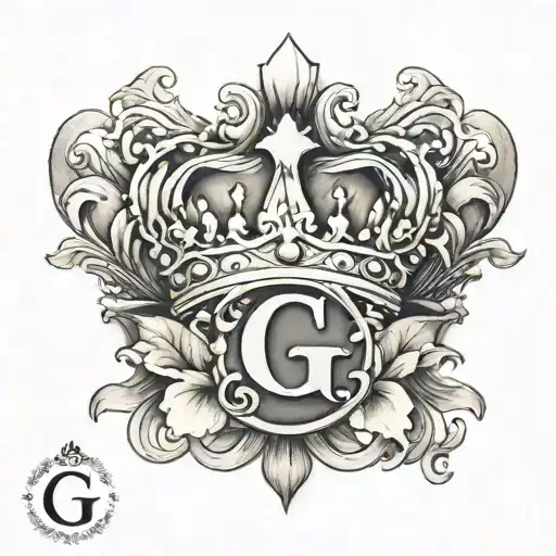 Initial G With Princess Crown