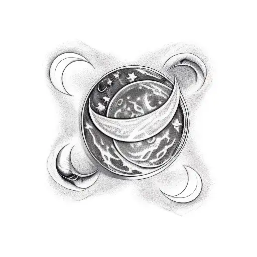 Crescent Moon Made Of Mirror