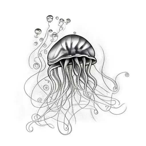 Jellyfish In The Water