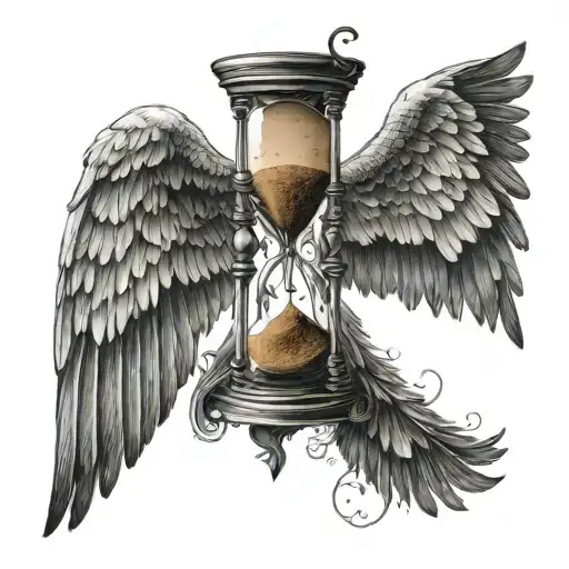 Hourglass And Wings
