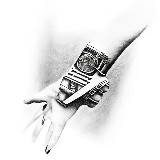 Cyberpunk Knife Hand