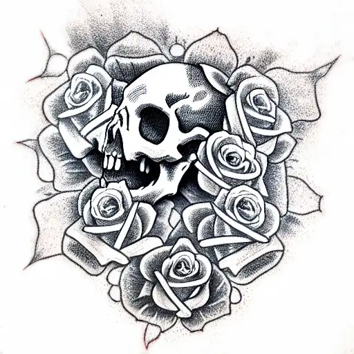 Skull And Roses