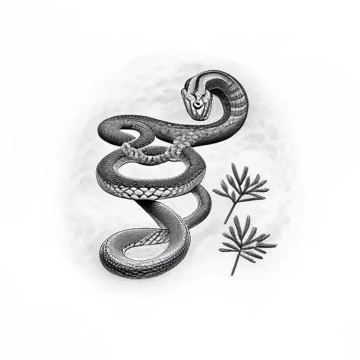 Snake And Pine Forest