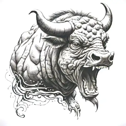 Raging Bull Head