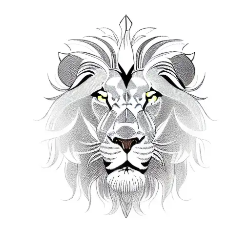 A Traditional-style Lion Roaring While Holding A Tennis Racket