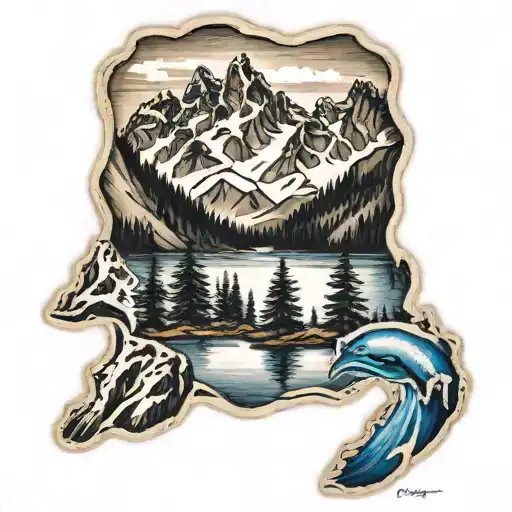 Alaska Mountain Lake