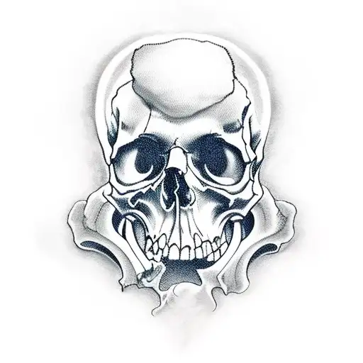 Grim Reaper With Other Skulls Worked Into The Design