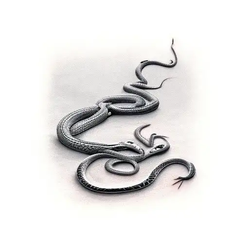 Snake On Branch For Collar Bone