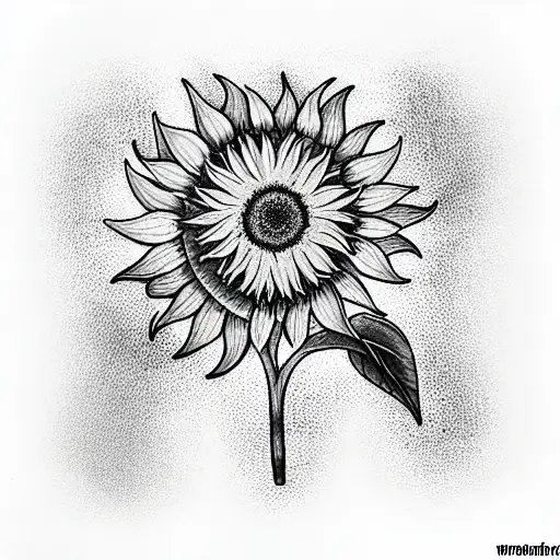 Sunflower With Tree Of Life