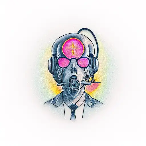 Realistic Portrait Of A Radiation Oncologist With An Arizona Sunset Background