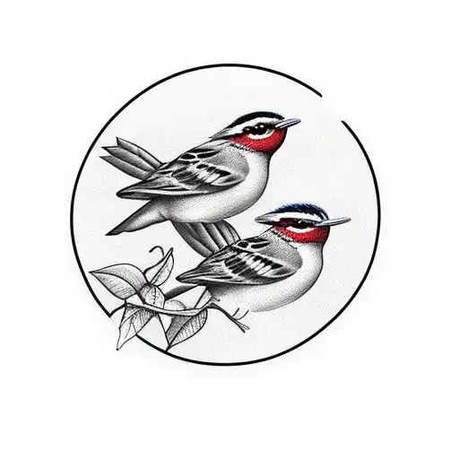 3 Little Birds On A Bay Leaves