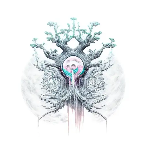 Cyberpunk-inspired Yggdrasil