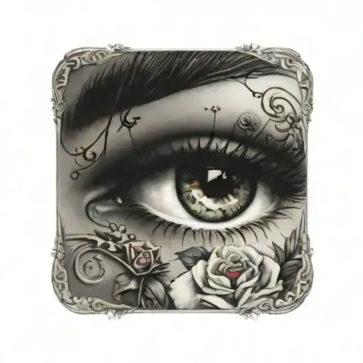 Sexy Gypsy Eye With Gems And Rose Wrapped