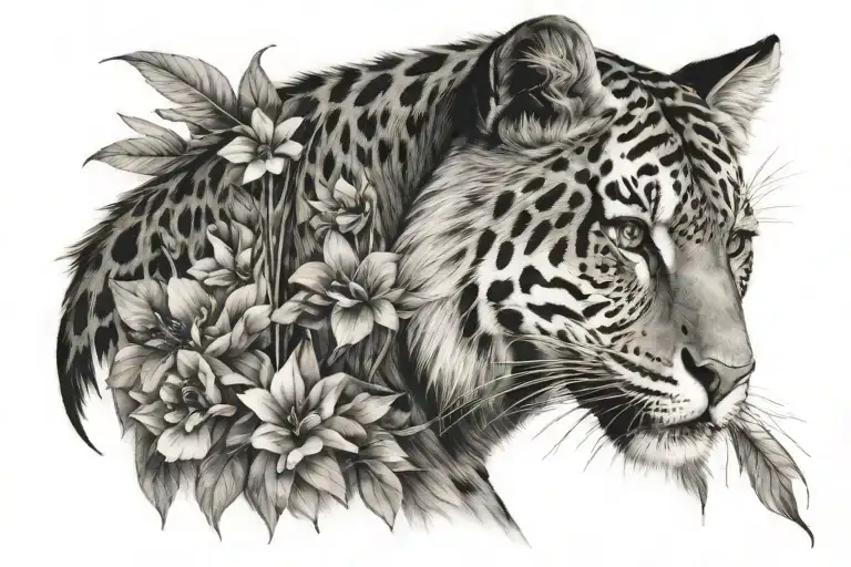 Shoulder Tattoo Black White