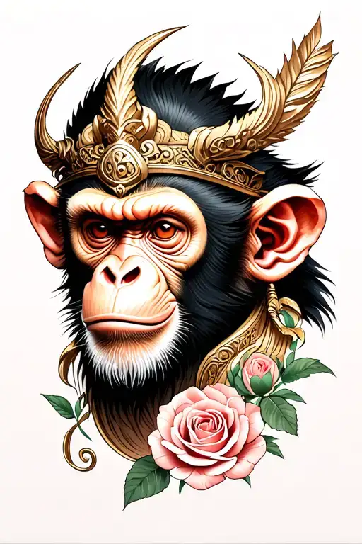 Monkey King And Rose