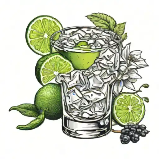 Spicy Margarita In A Pretty Glass