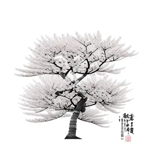 Japanese House Cherry Blossom Tree