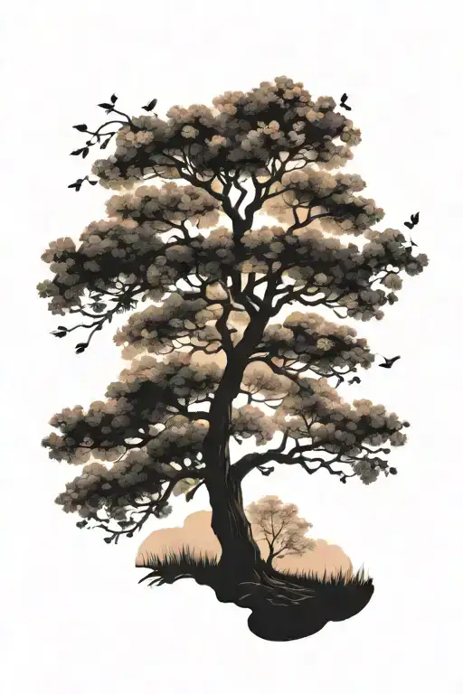 Blossom Tree Silhouette