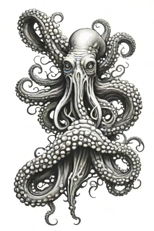 Create A Portrait Of Octopus Tentacles For A Size Of Full Arm Sleeves