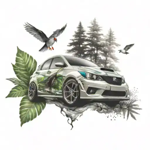 Jdm Cars Racing Nature Scene