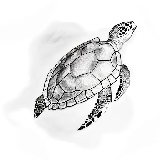 Manuel Antonio Beach With Sea Turtle