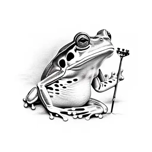 Frog Strumming Banjo