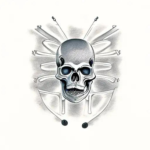 Ull-sized Skeleton In The Clothes Of A Punk