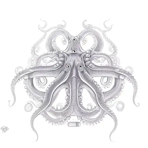 Computer Network Shape Of An Octopus
