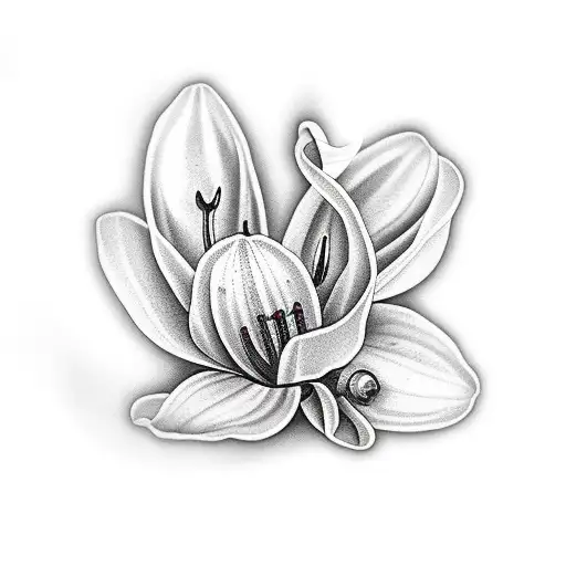 Realism Lilly Flower