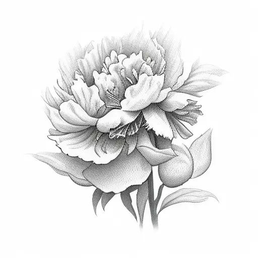 A Cardinal On A Peony