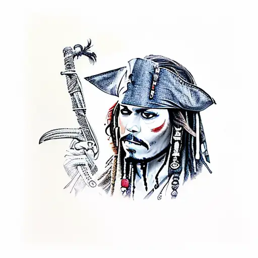 Jack Sparrow And Monkey With Guns